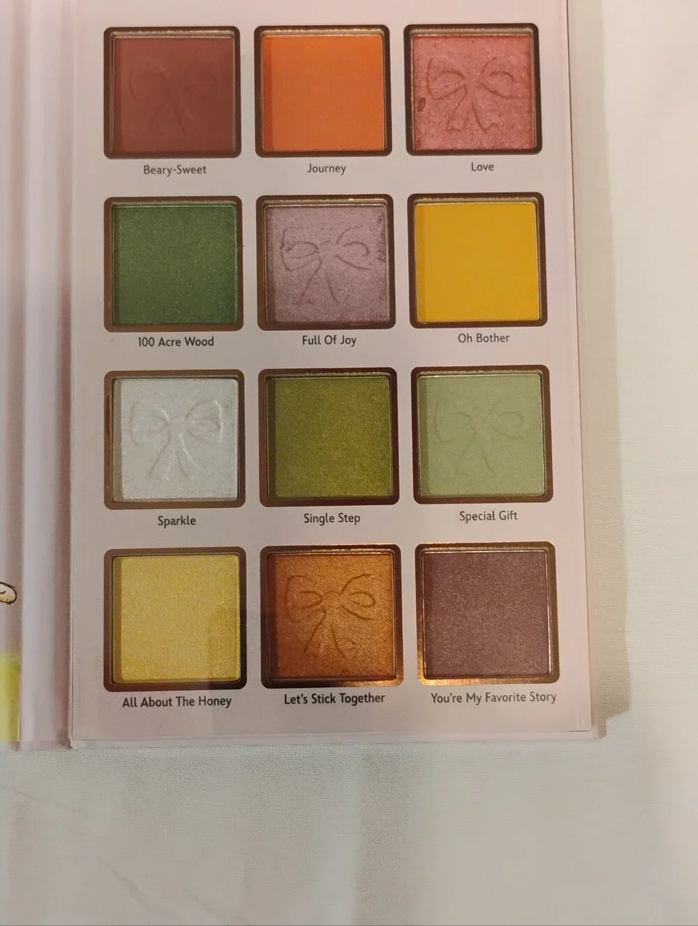Winnie the Pooh Pink & Yellow Eyeshadow Palette